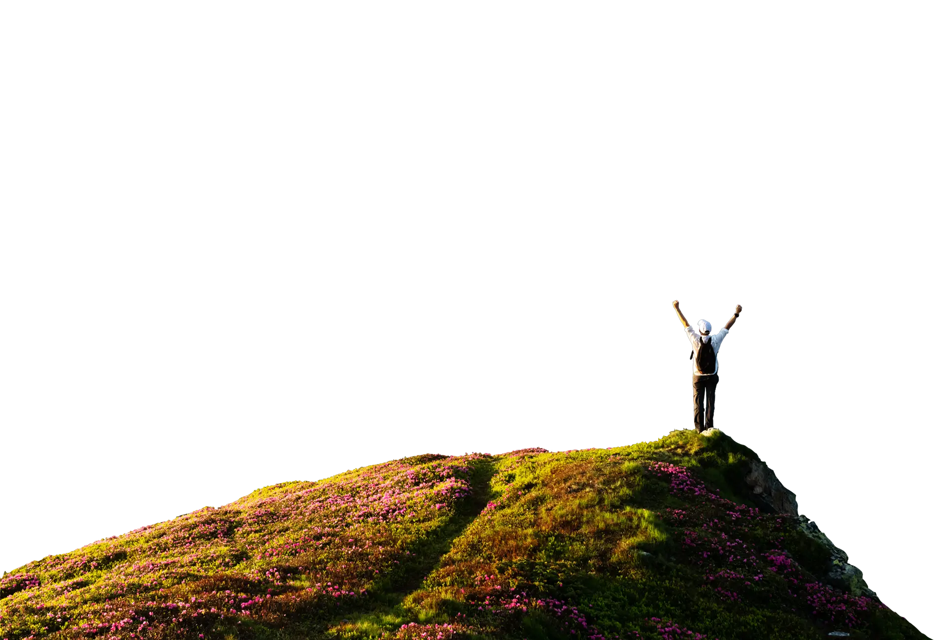 Image of sky and mountains - foreground