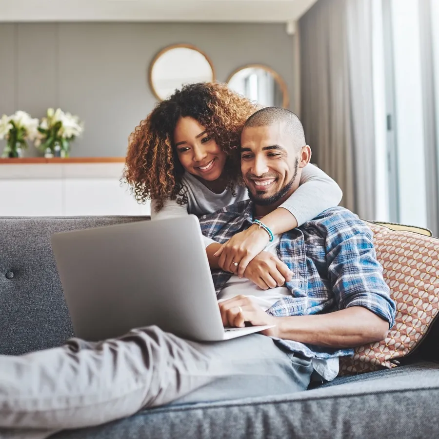 couple on couch