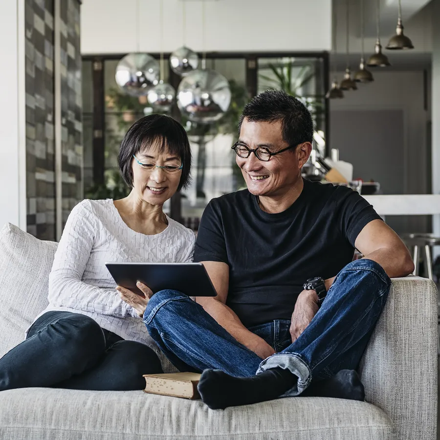 people on couch